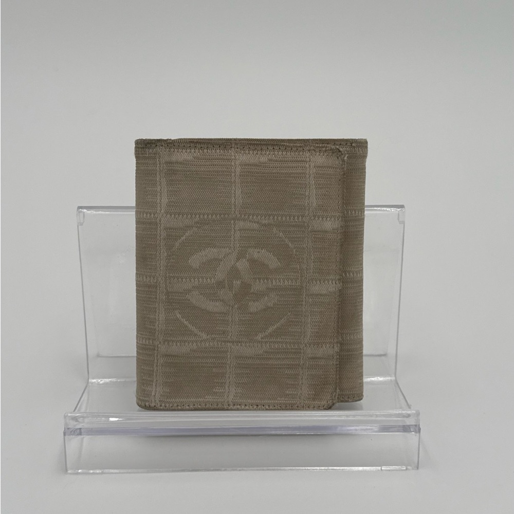 Chanel Beige Trifold Wallet